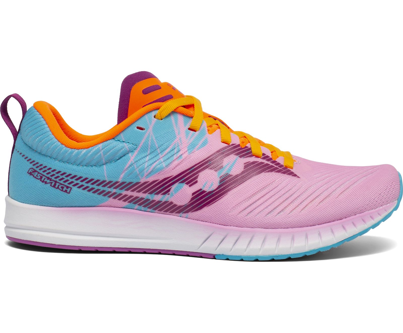 Saucony Fastwitch 9 Women\'s Running Shoes Pink / Blue / Orange | Canada 127VRWD